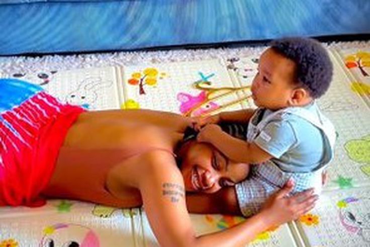 Singer Sheebah melts in babysitting joy 