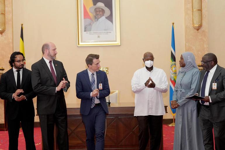 President Museveni recently met officials from Starlink