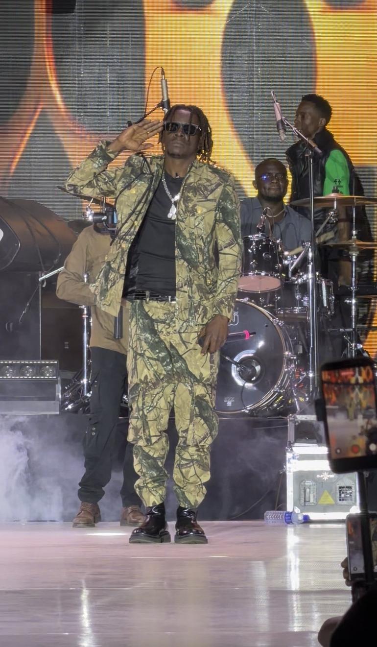 King Saha on stage
