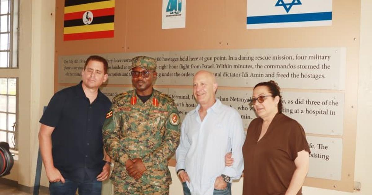 Israeli hostages return to Entebbe 50 years after historic rescue ...