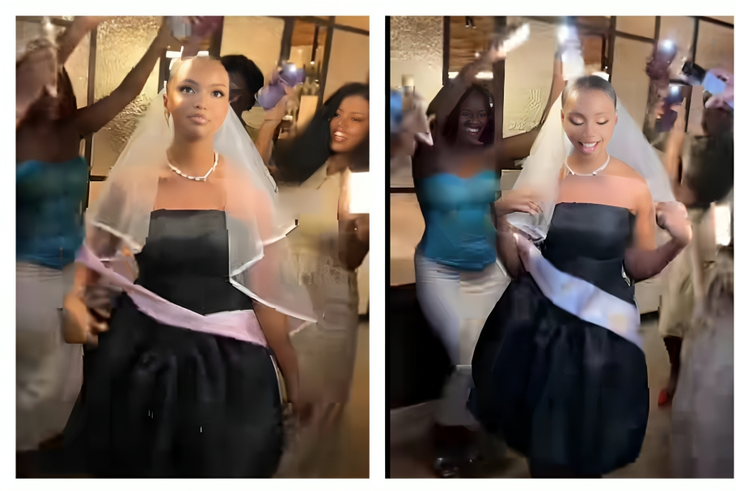 Baby Gloria in surprise bridal shower