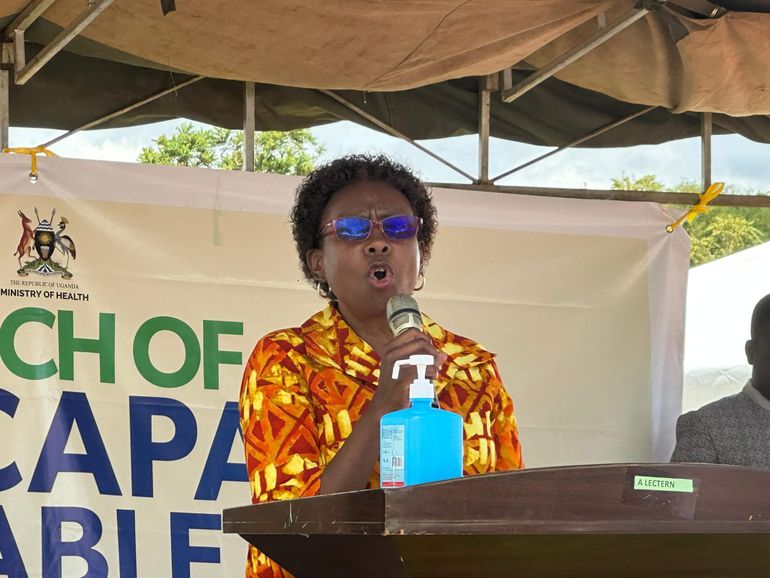 Health Minister Jane Ruth Aceng during the launched on April 17, 2026 in Lira City