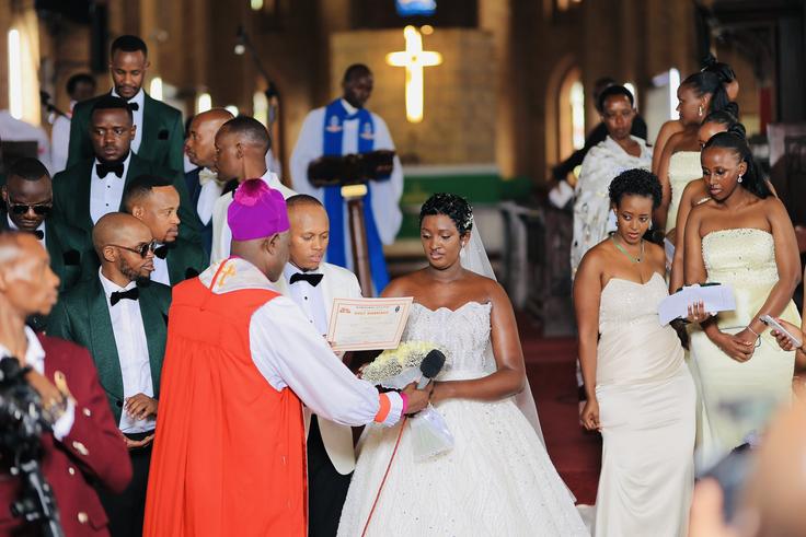 PHOTOS/VIDEOS: Inside PLU's Frank Mwesigye, Natasha lavish wedding ceremony