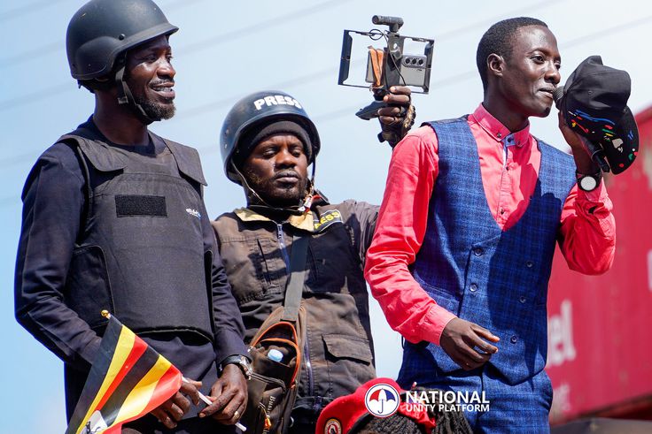 Lawrence Ampe: Dismissed Prisons officer joins Bobi Wine campaign rally