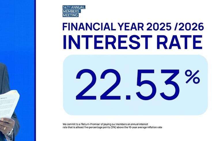 NSSF announces record-shattering 22.53% interest to members for FY 2025/26