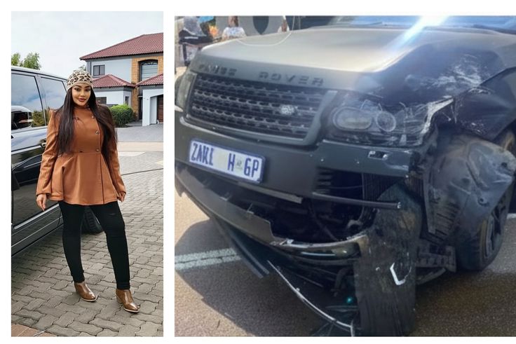 Zari crashes her Range Rover