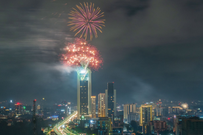 Fireworks display at GTC, Nairobi
