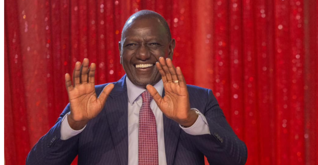 President William Ruto during the New Year's party at Kisii State Lodge