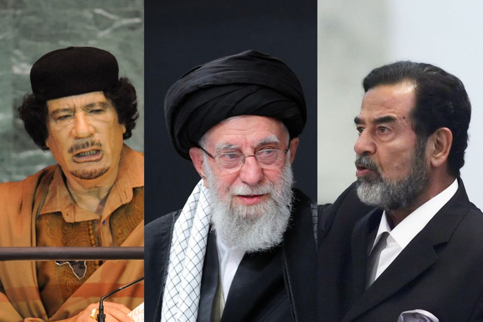 Former Libyan President Muammar Gaddafi, former Iranian Supreme Leader Ali Khamenei and former Iraqi President Saddam Hussein were all removed from power through targeted military operations