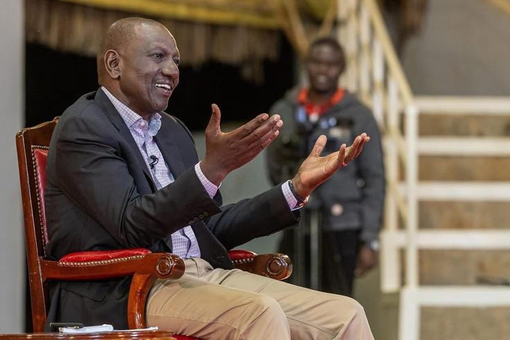 President William Ruto participated in a joint media interview with vernacular stations on March 31, 2025, at Sagana State Lodge.