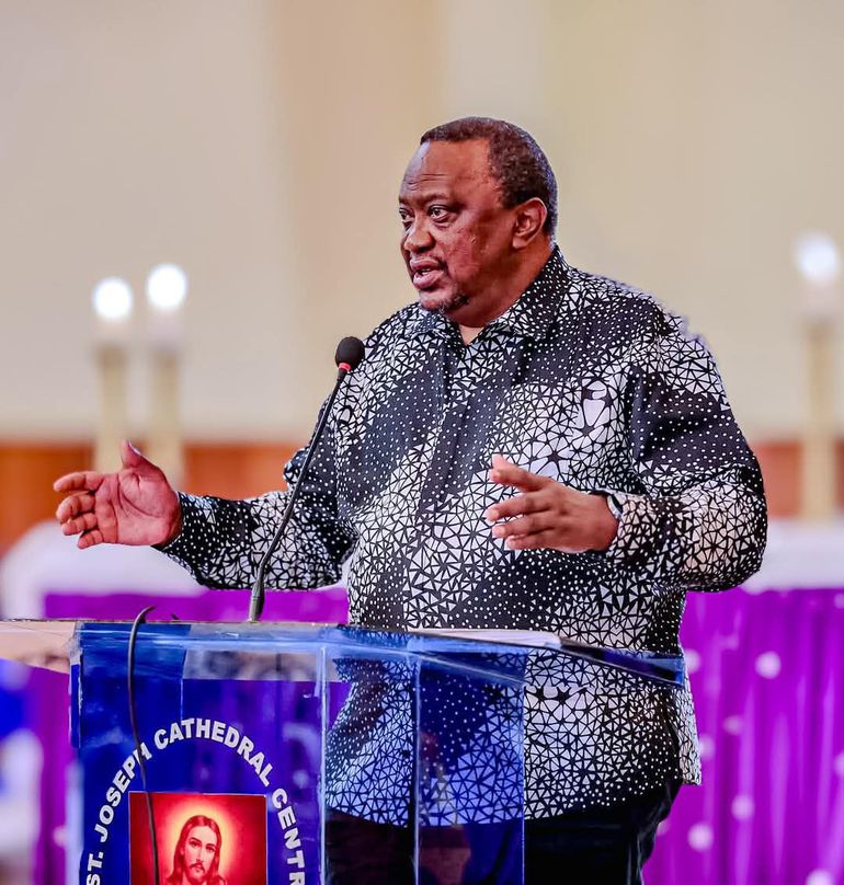 Retired president Uhuru Kenyatta