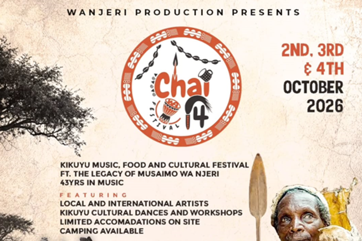 Chai wa 14 Festival happening in Laikipia on October 2nd to 4th 2026 at the Wanjeri Music Bowl
