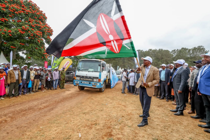 Kenya Dairy Board, led by Ag. MD Dr. Kimutai Maritim, joined Meru Central Dairy Cooperative Union's 11th Annual Dairy Farmers Field Day in July 2026. (Image: Kenya Dairy Board)