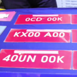 Red diplomatic number plates. (Image: Kenya Police Service)