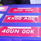 Red diplomatic number plates. (Image: Kenya Police Service)