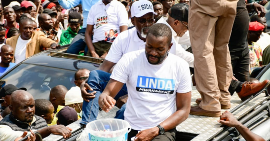 Nairobi Senator Edwin Sifuna at a past Linda Mwananchi rally
