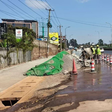 Ongoing roadworks along Waiyaki Way