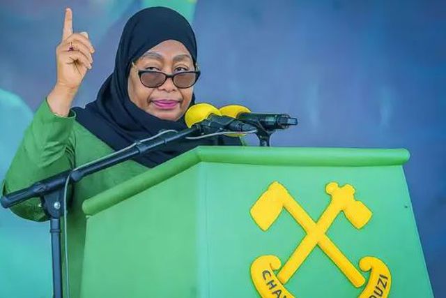 Tanzanian President Samia Suluhu Hassan