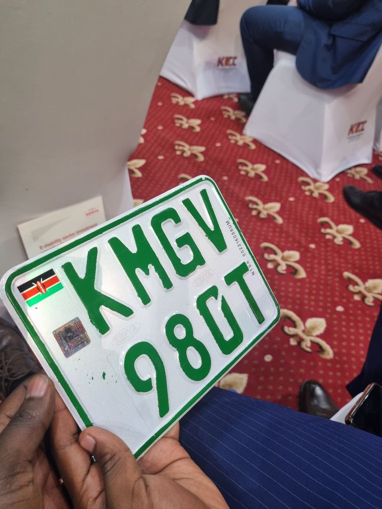 New green number plates for electric vehicles