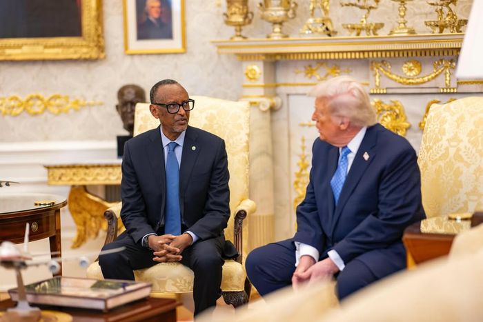 U.S. President Donald Trump hosts Rwanda's President Paul Kagame