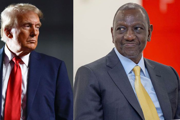 A collage of U.S. President Donald Trump and President William Ruto
