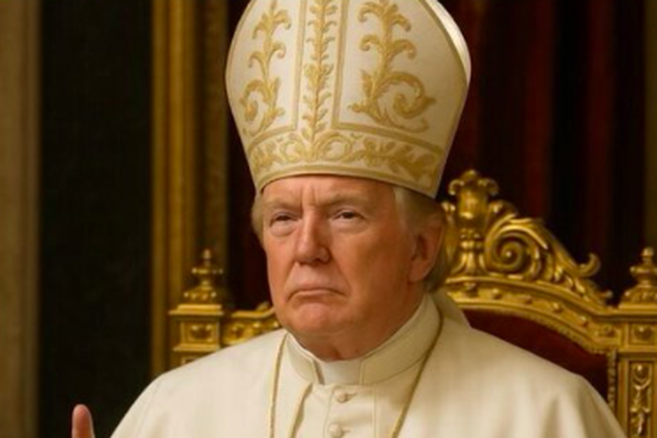 Reactions after Trump posted an image of himself as pope on social media