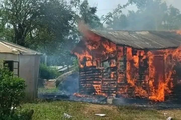 Mourners torch police station during Albert Ojwang's funeral