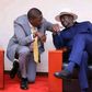 ODM leader Raila Odinga with Nairobi  Governor Johnson Sakaja
