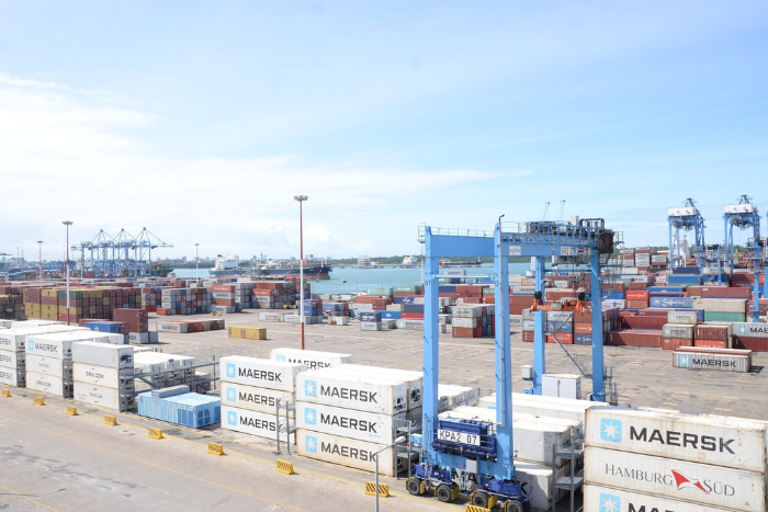 Containers at the Port of Mombasa. (Image: KPA)