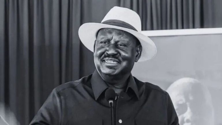 The late former Prime Minister Raila Odinga