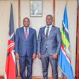 Agriculture Cabinet Secretary Mutahi Kagwe and his Communications Advisor Joel Chacha
