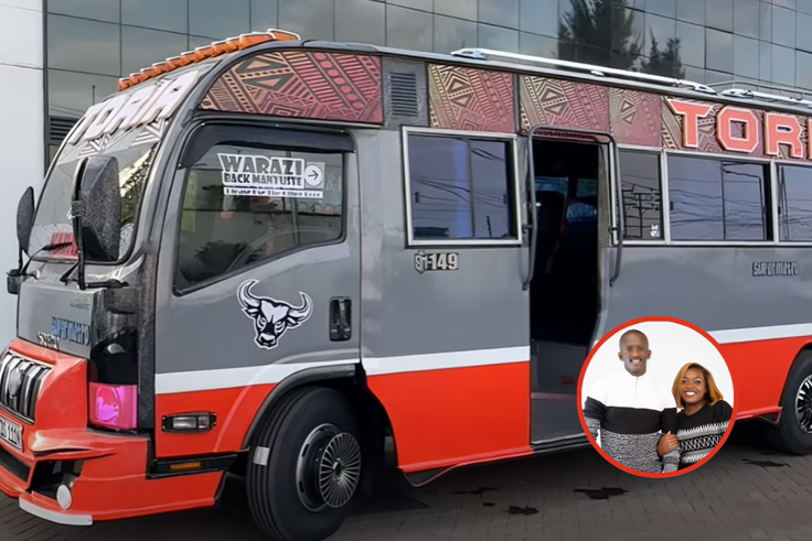 Route Njugush's new matatu 'Toria' will operate