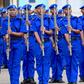 Police officers during a passout parade