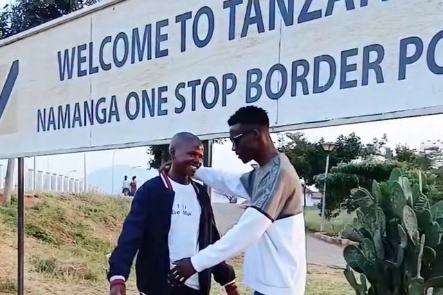 Baraka Joseph Machari at the Namanga Border Post