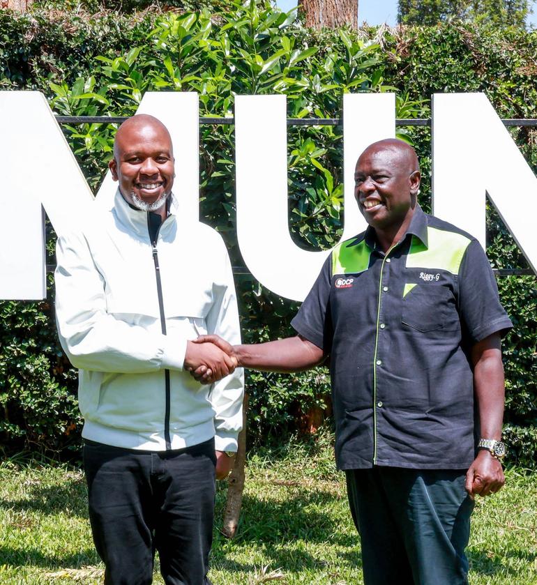 Rigathi Gachagua hosts Hon. Mark Muriithi Mwenje, the MP for Embakai West at Wamunyoro residence, who is defending his seat in 2027 elections on a DCP ticket (Image: files)