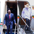 A collage of Presidents Samia Suluhu, William Ruto and Yoweri Museveni