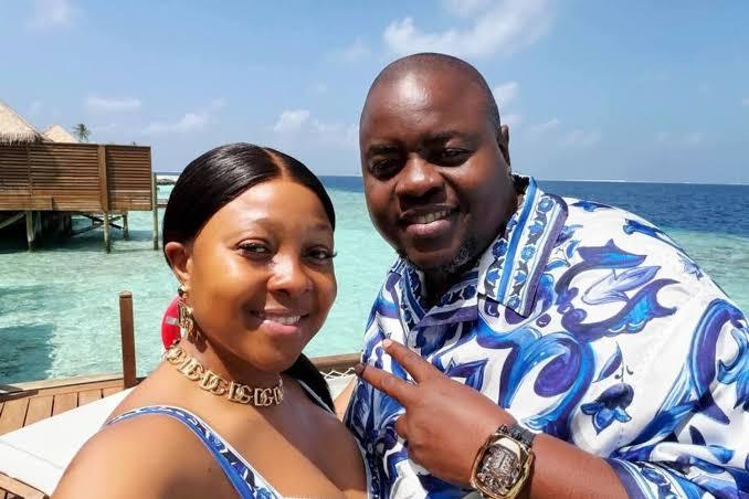 Wicknell Chivayo with his wife Lulu Muteke.