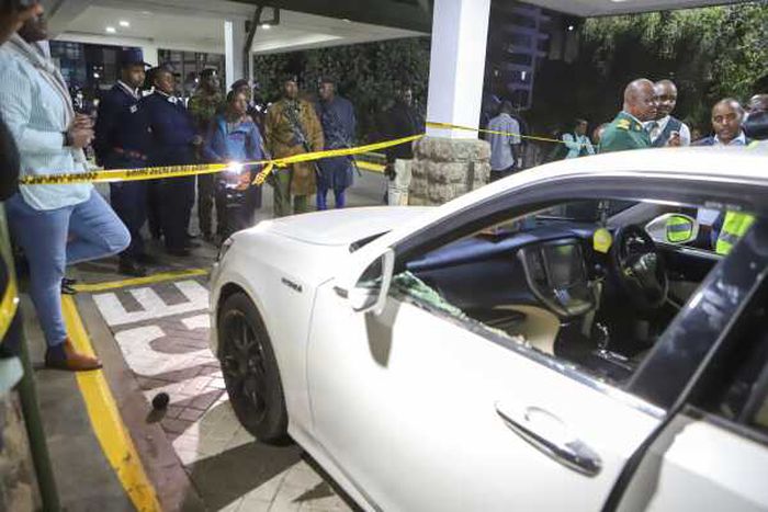 Kasipul MP Charles Were's car