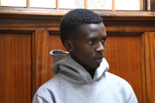 Fourth year Moi University student David Oaga Mokaya appearing in court