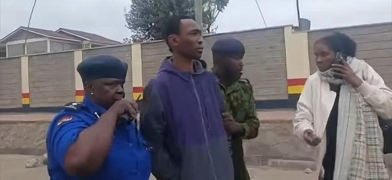 The suspect behind the fatal Nyayo Stadium stabbing under arrest
