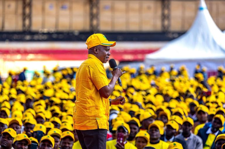 DP Kithure Kindiki addressing a political gathering at Kinoru Stadium, Meru County on Friday, September 4, 2026 [Kithure Kindiki/Facebook]