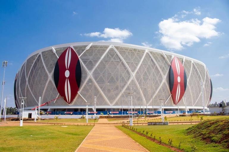Talanta Sports City is shaping up beautifully - from the pristine green grass of the pitch to the stunning inner bowl and majestic outer structure (Image: Files)