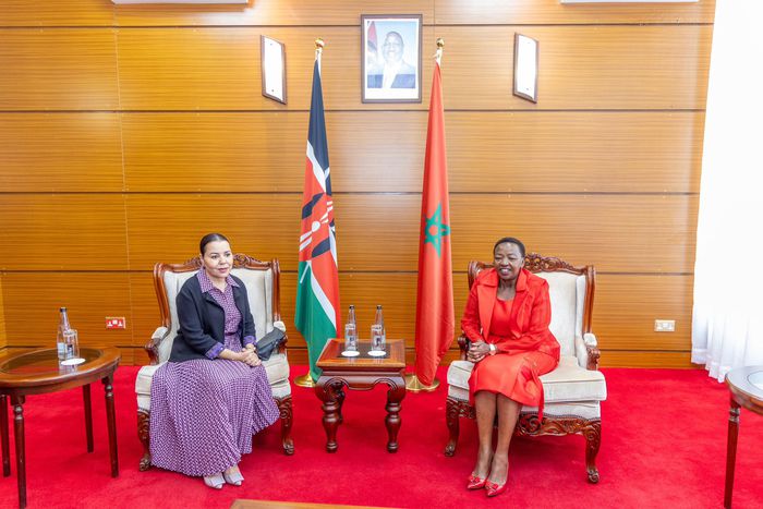 Princess Lalla Asma of Morocco, daughter of King Hassan II, with Rachel Ruto, First Lady of The Republic of Kenya