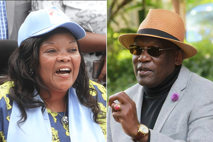 Johnstone Muthama and Agnes Kavindu