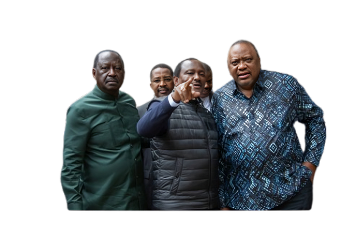 Raila Odinga, Kalonzo Musyoka and  Uhuru Kenyatta