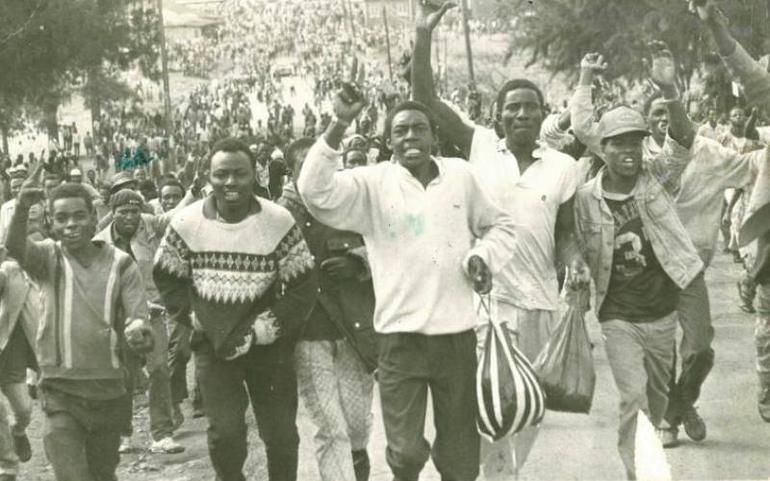 Thousands of citizens and pro-reform leaders gather at Kamukunji Grounds in Nairobi to defy the authoritarian KANU regime on July 7th 1990 (Image: Files)
