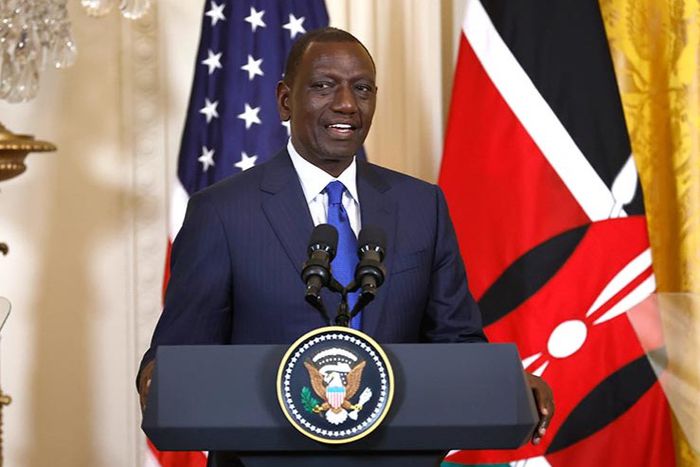 President William Ruto speaking during his State Visit to the US in 2024