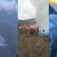 Mount Kenya engulfed in flames as firefighters battle raging inferno