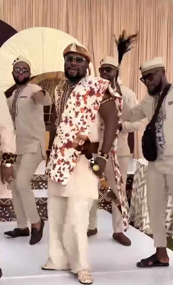 DJ Xclusive dancing as he sealed his romance with Sharlet Mshai in a glamorous wedding on Saturday, September 5, 2026