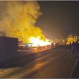 Fuel tanker explodes at Sachang'wan, forces Eldoret-Nakuru highway shutdown